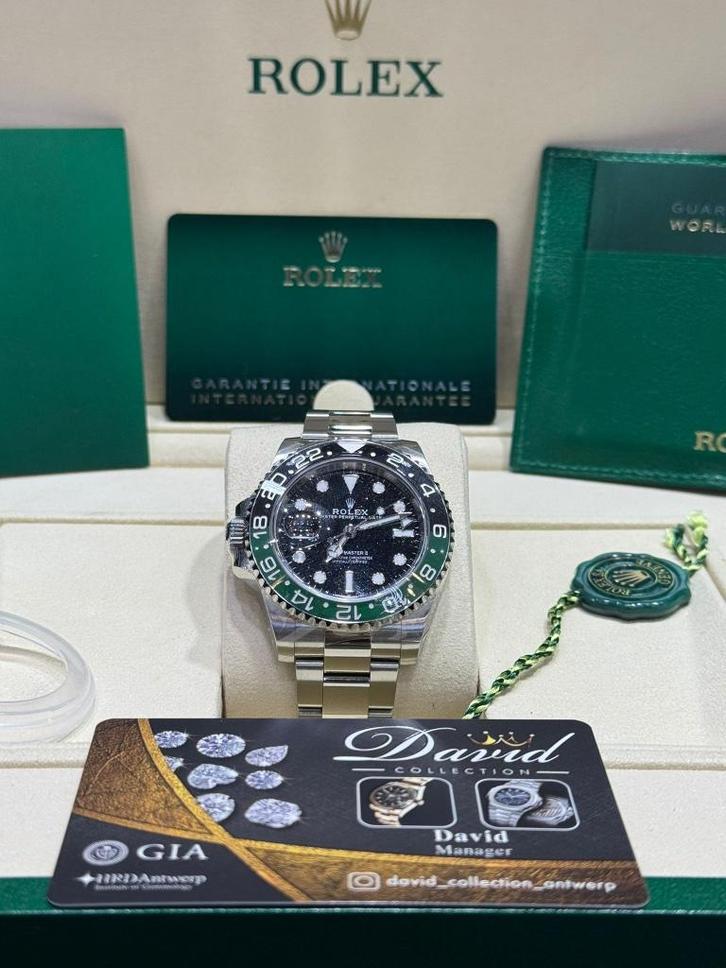 Gmt master II sprite oyster 2025 full set, Sieraden, Tassen en Uiterlijk, Horloges | Heren, Zo goed als nieuw, Polshorloge, Rolex