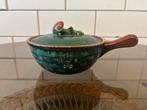 Mooie groene Vintage overschaal majolica Belgie, Antiek en Kunst, Verzenden