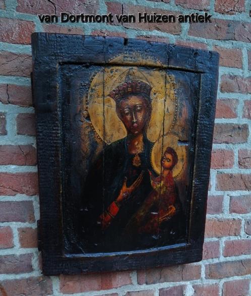 Russische icoon 19e eeuw., Antiek en Kunst, Antiek | Religie, Ophalen