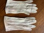 Brocante zacht lederen dames handschoenen fifties, Ophalen of Verzenden