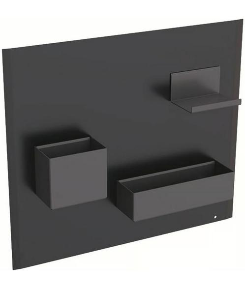 Geberit Acanto magneetwand met accessoires - Zwart/Lava, Huis en Inrichting, Badkamer | Badkamermeubels, Nieuw, Overige typen