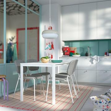 Ikea Vihals Tafel - Wit - 125x74cm beschikbaar voor biedingen
