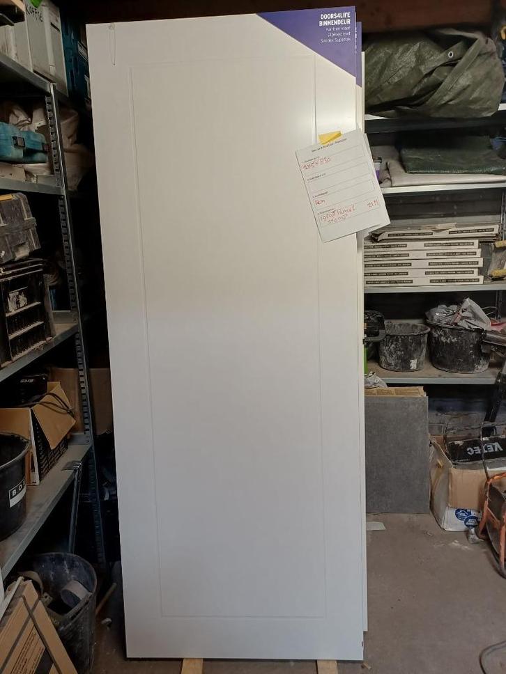 paneeldeur vlak 1 kader 830 x 2115, Doe-het-zelf en Verbouw, Deuren en Horren, Nieuw, Binnendeur, 200 tot 215 cm, 80 tot 100 cm
