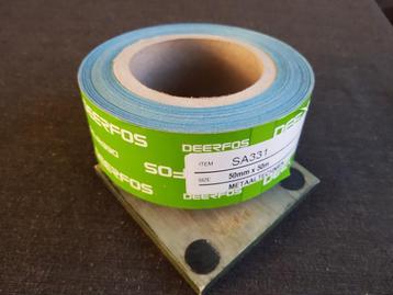 50 Meter Schuurlinnen (Korrel 2000) op rol (5 cm Breed) beschikbaar voor biedingen