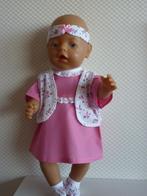 Jurkje met bolero/vestje,hoofdbandje,slofjes, Ophalen of Verzenden, Nieuw, Babypop