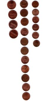 Europese Unie / Nederland 1 cent, 2 cent 5 cent, Verzenden