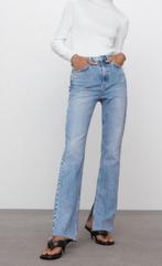leuke lichtblauwe jeans Zara, split binnenkant mt 34, Ophalen, Blauw, Zara, Zo goed als nieuw