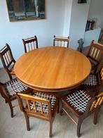 ronde tafel met 8 stoelen, Ophalen, Gebruikt, Rond, Vijf personen of meer