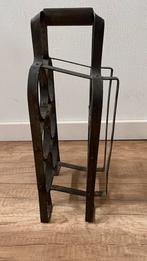 Rustiek ijzeren flessenrek - Uitstekende staat!, 5 tot 15 flessen, Ophalen of Verzenden, Zo goed als nieuw, Metaal