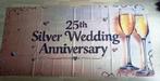 Banner / vlag 25 jaar getrouwd, Ophalen of Verzenden, Gebruikt