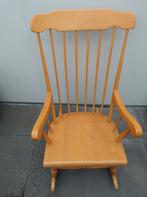 Houten Schommelstoel - Relax en Geniet!, Huis en Inrichting, Stoelen, Ophalen, Gebruikt, Bruin, Klassiek