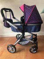 Poppenwagen Bayer Design, City Neo, blauw en roze, Kinderen en Baby's, Speelgoed | Poppen, Ophalen, Zo goed als nieuw, Babypop