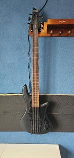 Schecter Stiletto Stealth-5 Bass Guitar, Satin Black, Muziek en Instrumenten, Snaarinstrumenten | Gitaren | Bas, Ophalen, Zo goed als nieuw