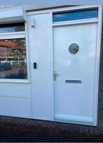Voordeur hardhouten 93x 210 cm, Doe-het-zelf en Verbouw, Deuren en Horren, Ophalen, Gebruikt, Buitendeur, 200 tot 215 cm
