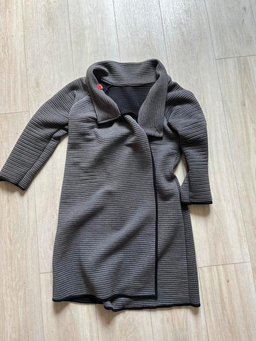 A-lijn jasje M-XL paars / grijs, Kleding | Dames, Jassen | Zomer, Gedragen, Maat 42/44 (L), Paars, Ophalen of Verzenden