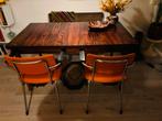 Vintage pallisander eettafel, uitschuifbaar, Huis en Inrichting, Ophalen, Gebruikt, 100 tot 150 cm, Vintage