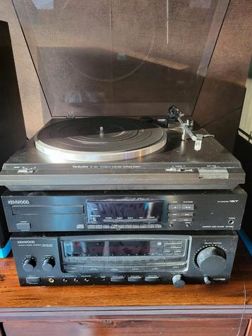 Technics platenspeler en kenwood receiver, cd speler en boxe beschikbaar voor biedingen