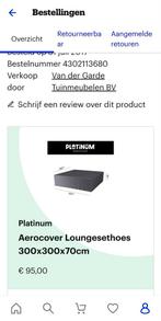 Platinum Aerocover Loungesethoes 300x300x70., Ophalen of Verzenden, Zo goed als nieuw