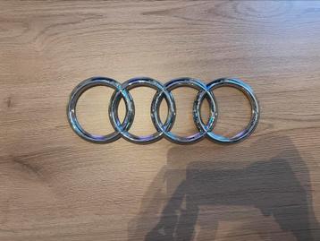 Originele Audi ringen voor de grill chrome - A6 A7 A8 Q5 Q7 beschikbaar voor biedingen