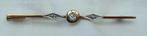 Broche speld Art deco goud diamant 18kt., Sieraden, Tassen en Uiterlijk, Antieke sieraden, Ophalen of Verzenden, Goud, Broche