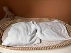 2 moltons voor ledikant matras 60x120, Jongetje of Meisje, Ophalen of Verzenden, Zo goed als nieuw, Wit
