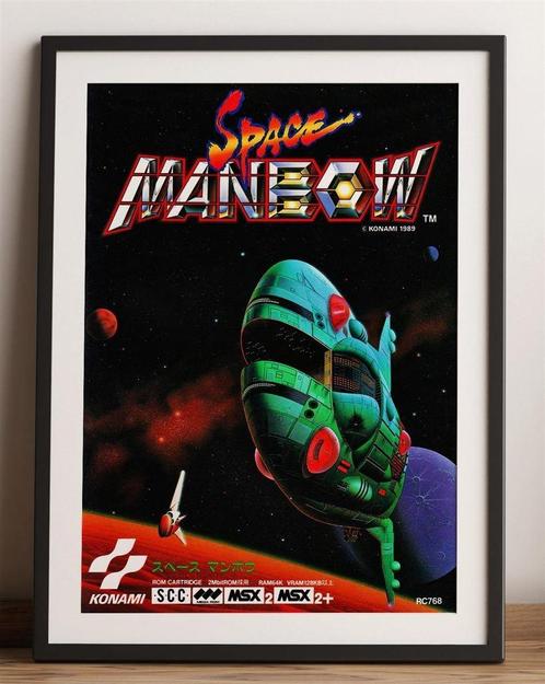 KONAMI SPACE MANBOW MSX 2 videogame Poster, Spelcomputers en Games, Games | Overige, Nieuw, 1 speler, Vanaf 3 jaar, Verzenden