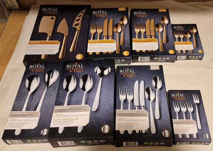 Divers ah royal van kempen en begeer bestek besteksets, Huis en Inrichting, Keuken | Bestek, Nieuw, Bestekset, Rvs of Chroom, Ophalen of Verzenden