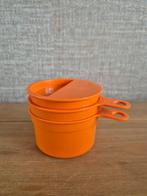 Tupperware Maatschepjes/Maatbekers 25ML-50ML-100ML-250ML, Ophalen of Verzenden, Nieuw, Oranje, Overige typen