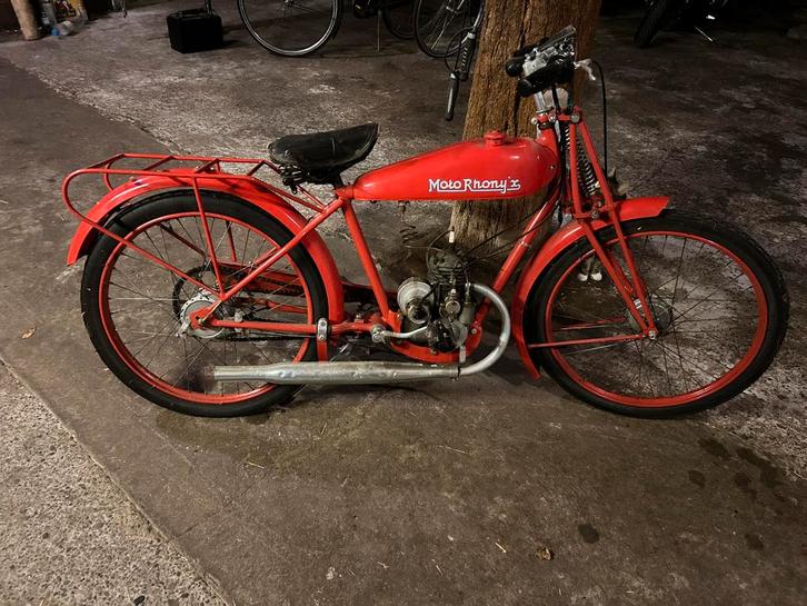Zeldzame Franse motor (Rhony ‘X), Motoren, Motoren | Oldtimers, Overig, 11 kW of minder, 1 cilinder, Minimaal motorrijbewijs A1