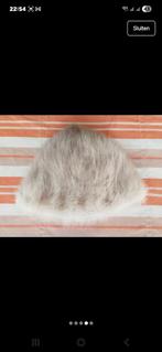 Vintage Bontmuts Beige/Grijs S/M, Ophalen of Verzenden, Gedragen, 56 of 57 cm (M, 7 of 7⅛ inch), Hoed