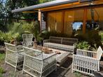 Sika Design Caroline Tuinset - Rotan bamboe Look Aluminium, Ophalen, Gebruikt, 75 tot 100 cm, Rechte bank