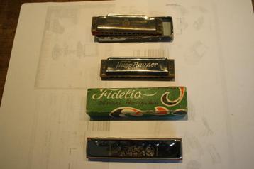 3x Mondharmonica, mondharmonika beschikbaar voor biedingen