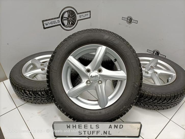 Advanti lichtmetaal velgen 14"inch winterbanden 4x100, Auto-onderdelen, Banden en Velgen