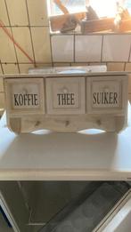 Koffie thee en suiker kastje, Ophalen of Verzenden, Zo goed als nieuw, Minder dan 50 cm