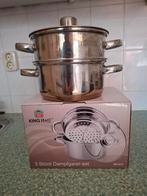 Prima stoompan Kinghoff 18 cm, Ophalen of Verzenden, Rvs