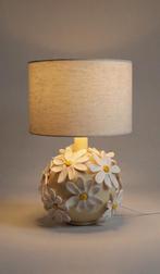 Handgemaakte bloemenlamp, Huis en Inrichting, Lampen | Tafellampen, Ophalen, Zo goed als nieuw, Minder dan 50 cm