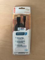 Vivanco USB 2.0 Kabel - USB A naar Mini B - 1.8m - Nieuw, Computers en Software, Pc- en Netwerkkabels, Ophalen of Verzenden, Nieuw