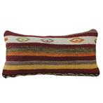 Kelimkussen vintage 30x60 langwerpig rood oker, Yazgibi, Overige kleuren, Verzenden, Nieuw