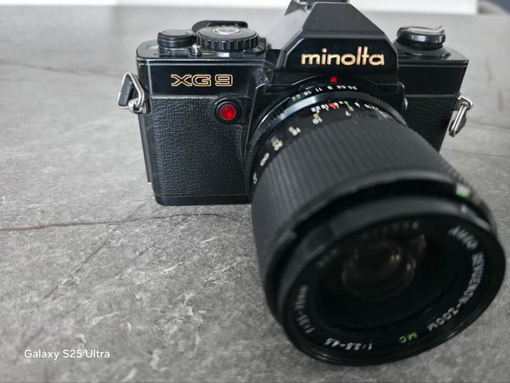 Minolta XG 9 camera, Audio, Tv en Foto, Fotocamera's Analoog, Zo goed als nieuw, Compact, Minolta, Ophalen of Verzenden