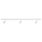 IKEA BÄVE Led-plafondrail, 3 spots, wit, Huis en Inrichting, Lampen | Spots, Ophalen, Zo goed als nieuw, Led