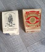 2 OUDE PAKJES PIJPTABAK  - J.A.C. v ROSSEM / ROTTERDAM, Ophalen of Verzenden, Zo goed als nieuw, Tabaksdoos of Verpakking