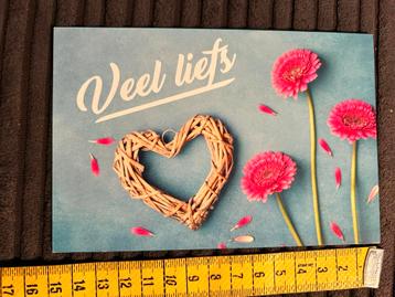 986. Kaart hart bloem veel liefs beschikbaar voor biedingen