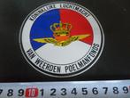 sticker Leger Luchtmacht Van Weerden Poelmanfonds AC067*, Ophalen, Zo goed als nieuw