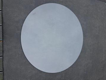 ronde glasplaat tafeltje 50 cm doorsnee.GRATIS beschikbaar voor biedingen