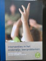 Interventies in het onderwijs: leerproblemen, Overige vakken, Patrick Snellings, Maaike Zegers, Ophalen of Verzenden, Zo goed als nieuw