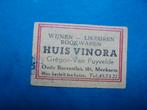 Oud lucifermerk Wijnen Likeuren Huis Vinora in MERKSEM, Verzamelen, Ophalen of Verzenden, Zo goed als nieuw, Luciferdoosjes of -merken