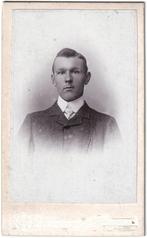 CDV - Portret Man Das Jas - Foto Henning Middelburg, Gebruikt, Foto, Ophalen of Verzenden, Voor 1940