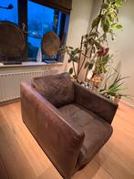 Leren Linteloo fauteuil, Huis en Inrichting, Banken | Sofa's en Chaises Longues, Ophalen, Gebruikt, Eenpersoons, Minder dan 150 cm