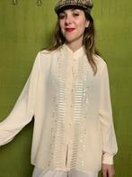 Vintage blouse / shirt - embroidery - 46 - 3XL, Kleding | Dames, Hg, Hgv, Maat 46/48 (XL) of groter, Ophalen of Verzenden