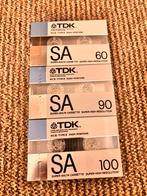 3X TDK SA 60,90,100 SEALED, Cd's en Dvd's, Cassettebandjes, Ophalen of Verzenden, Zo goed als nieuw, Overige genres, 2 t/m 25 bandjes
